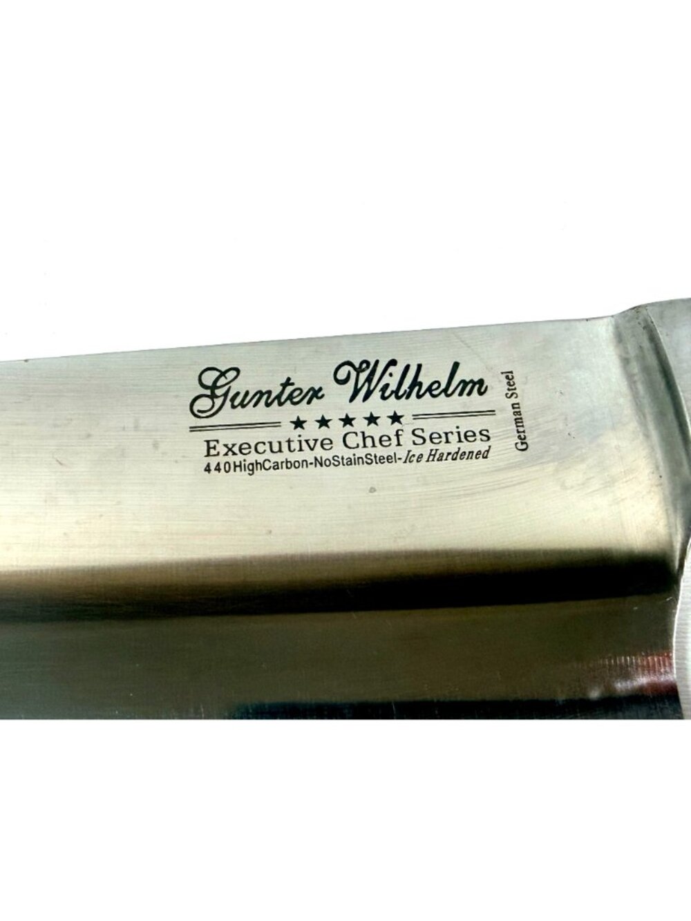 Gunter Wilhelm Executive Chef Series Cleaver Knife 12.25" German Wood Handle - Picture 3 of 10